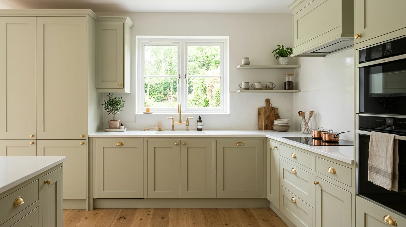 Smart finished kitchen with neatly fitted new doors and even gaps